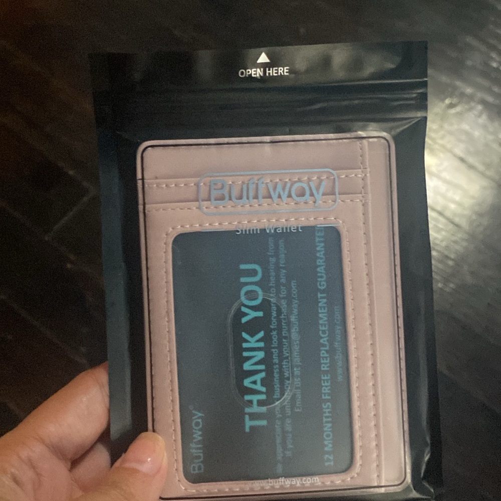 Buff Pink Slim Wallet